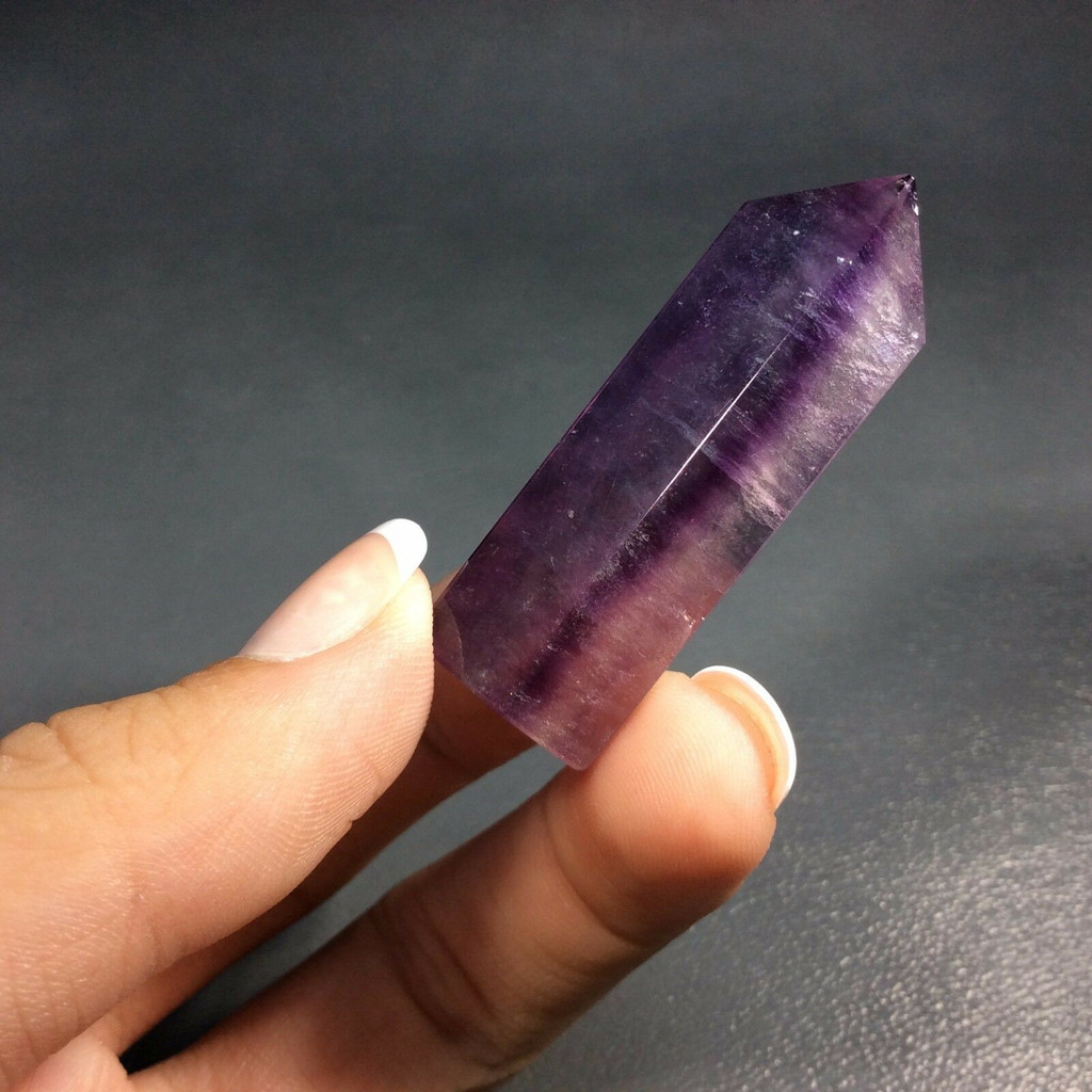 Fluorite Obelisk 171056 43.9mm Flurospar Purple Green Crystal Specimen