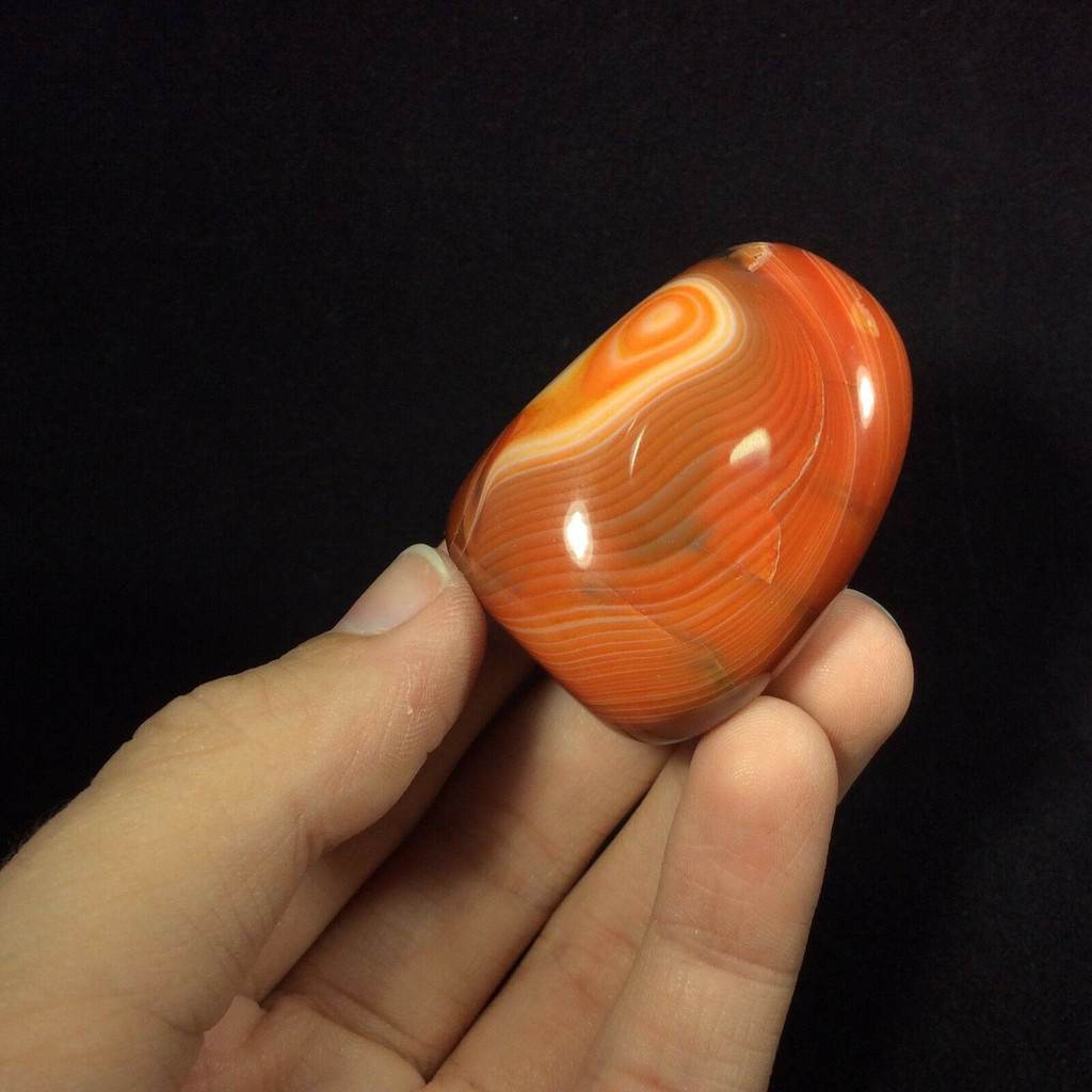 Banded Agate 171264 XL Palm Jumbo Protection Strength Metaphysical
