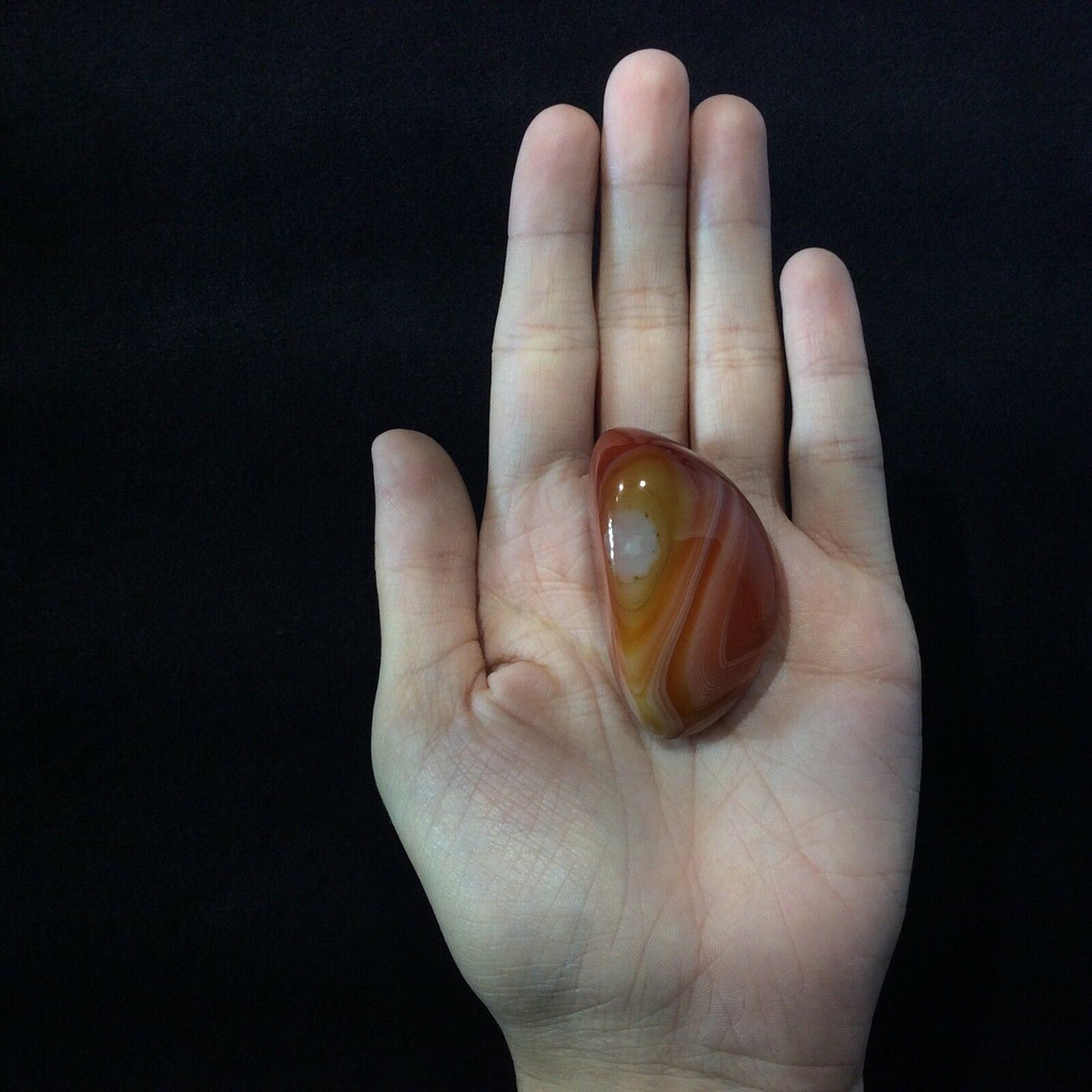 Banded Agate 171255 XL Palm Jumbo Protection Strength Metaphysical