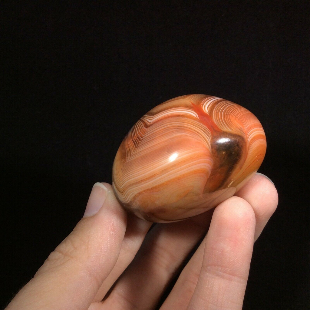 Banded Agate 171270 XL Palm Jumbo Protection Strength Metaphysical