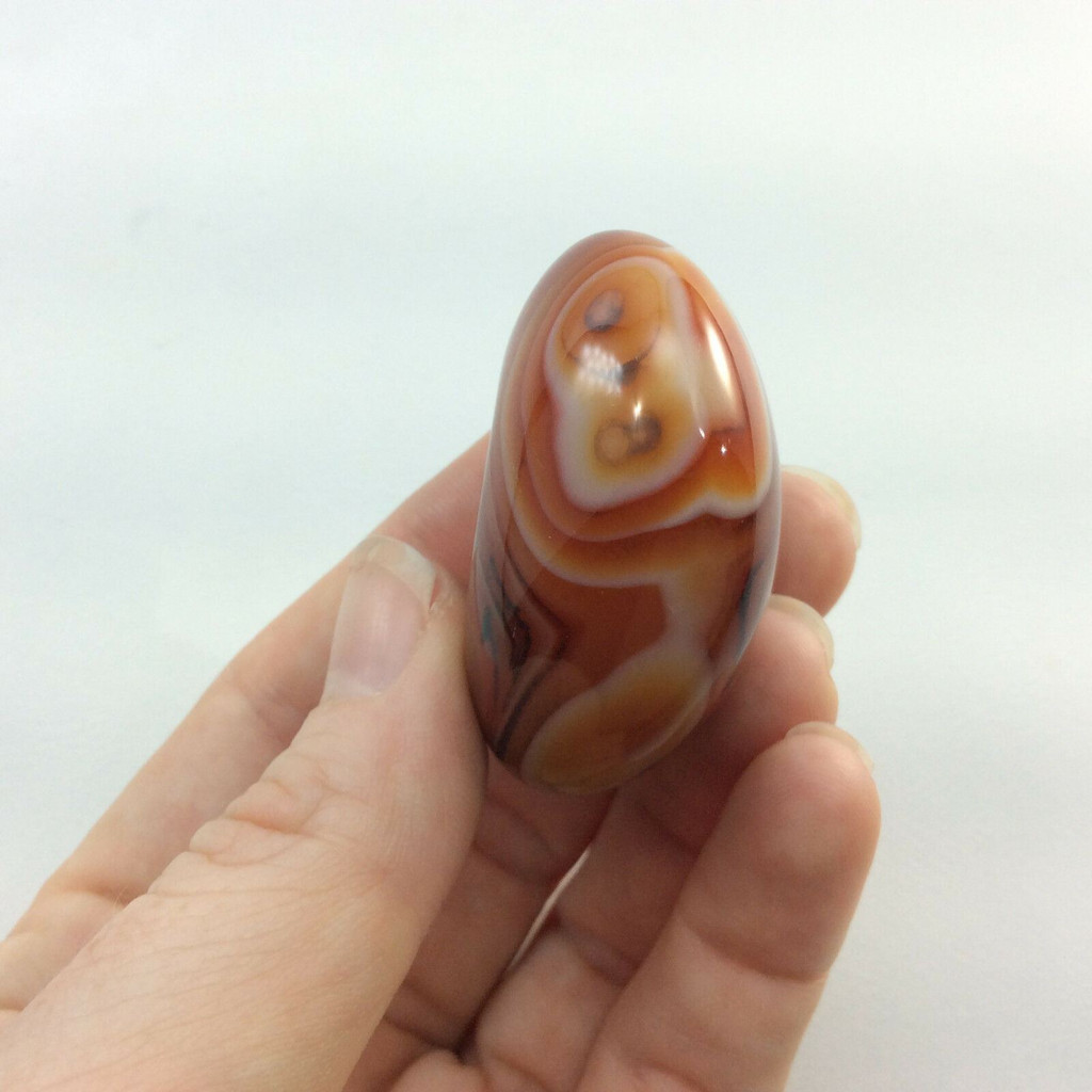 Banded Agate 170446 XL Palm Jumbo Protection Strength Metaphysical