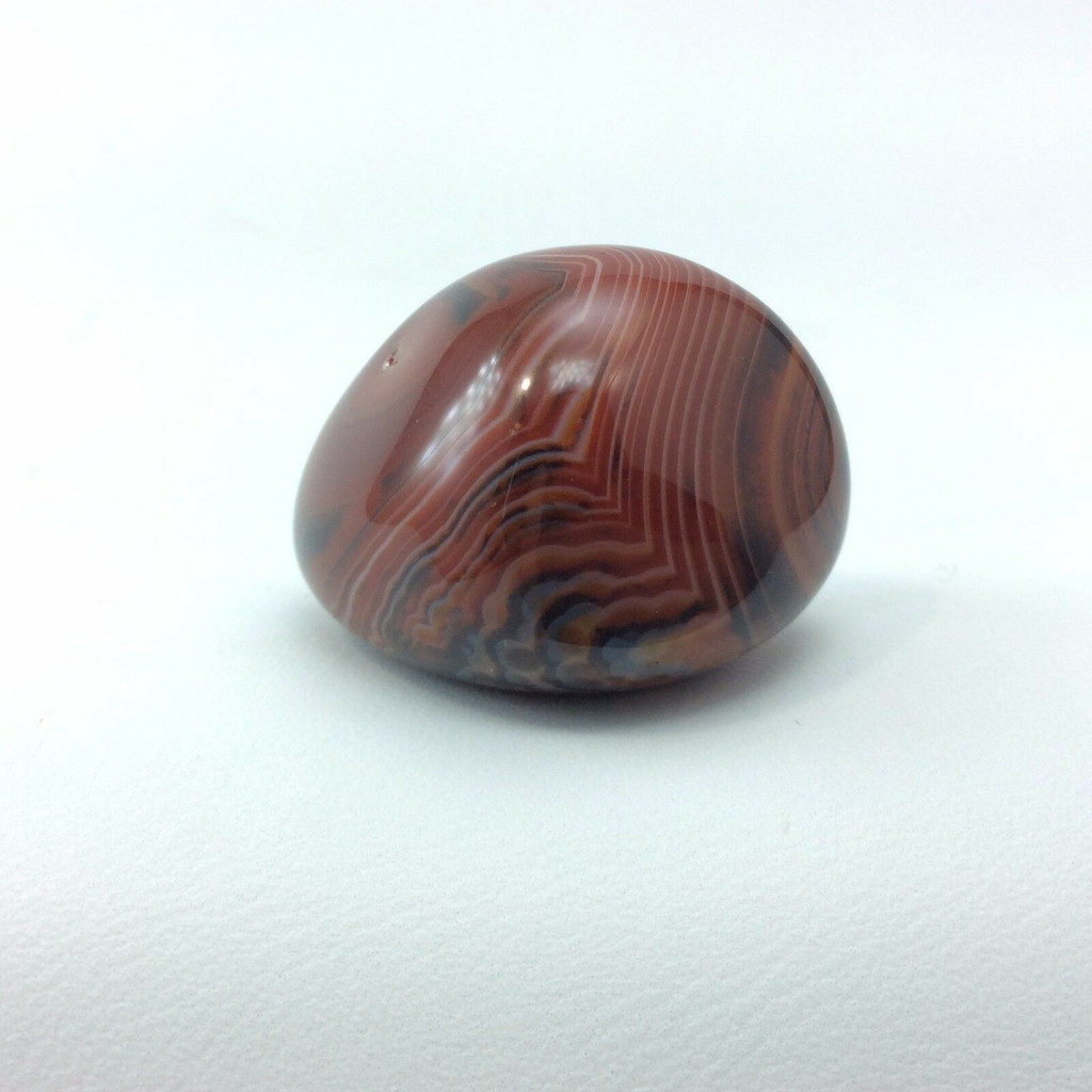 Banded Agate 170410 XL Palm Jumbo Protection Strength Metaphysical