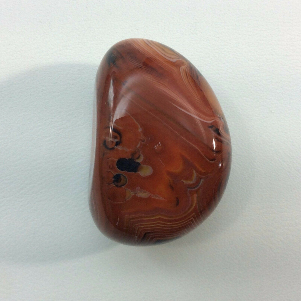 Banded Agate 170408 XL Palm Jumbo Protection Strength Metaphysical