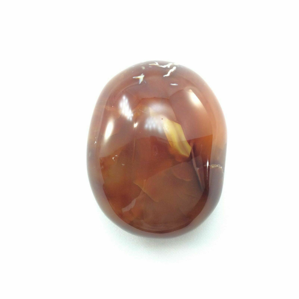 Carnelian Mini Massage 170502 XL Jumbo Palm Stone Stone of Power Metaphysical 