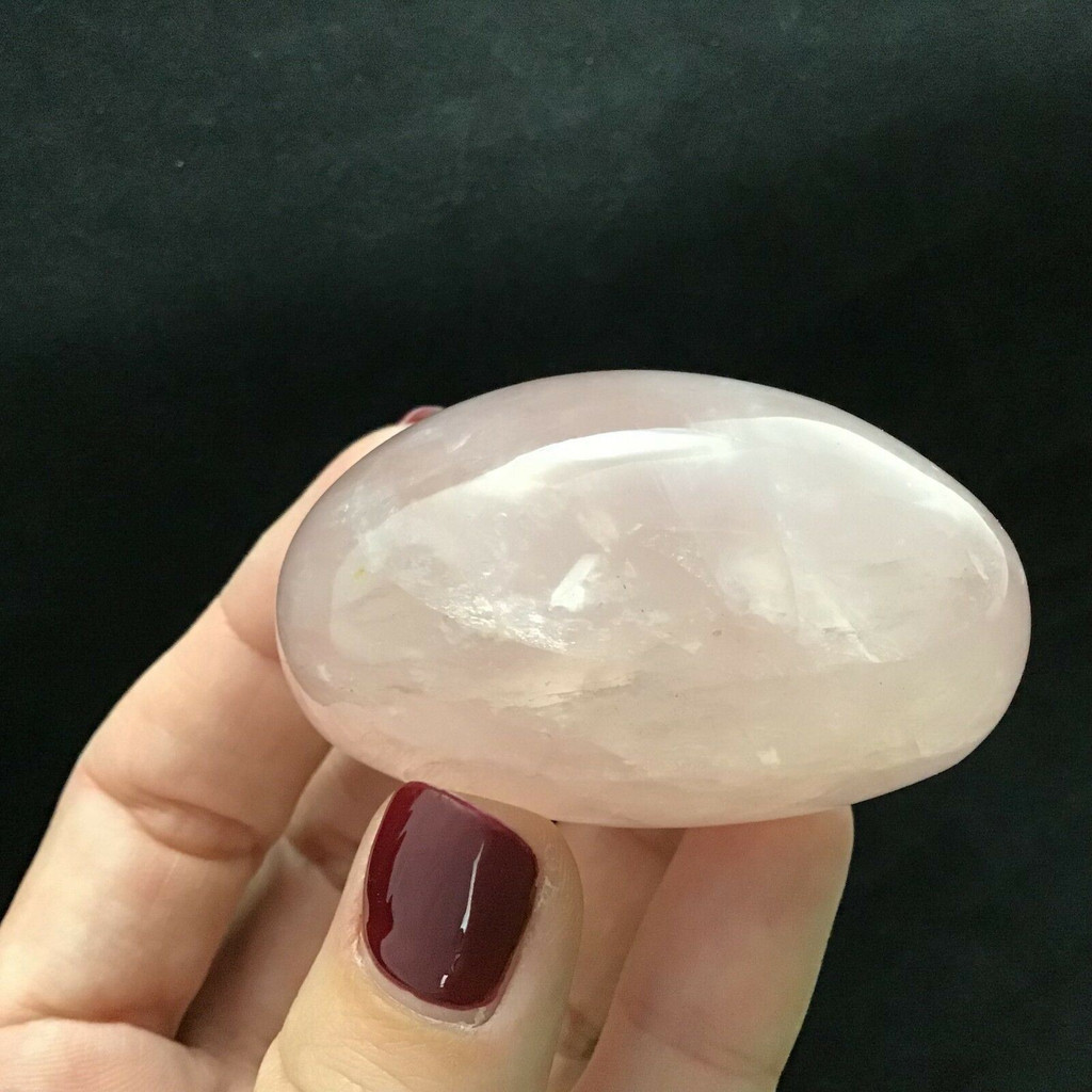 Rose Quartz Palm Stone 56mm 181217 Stone of Unconditional Love Metaphysical