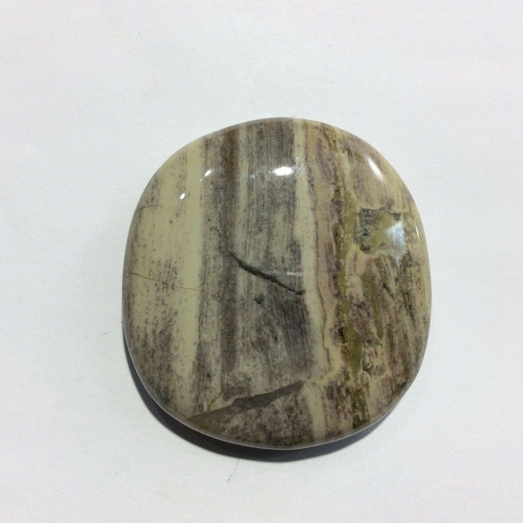 MeldedMind Silver Lace Jasper Thumb Palm 1.81in Natural Brown Crystal 170906
