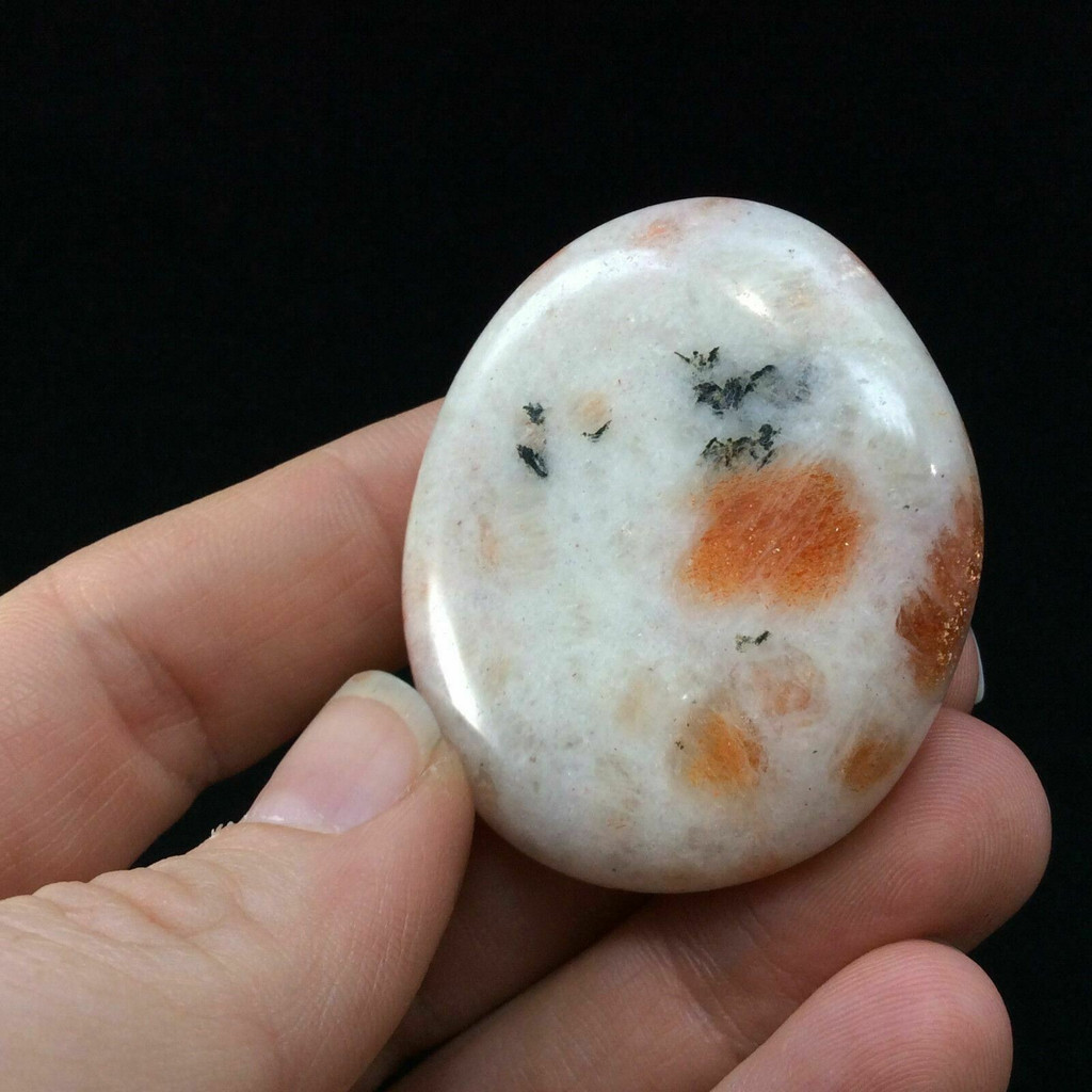 Sunstone Palm Stone 170507 Stone of Good Luck and Happiness Crystal Healing