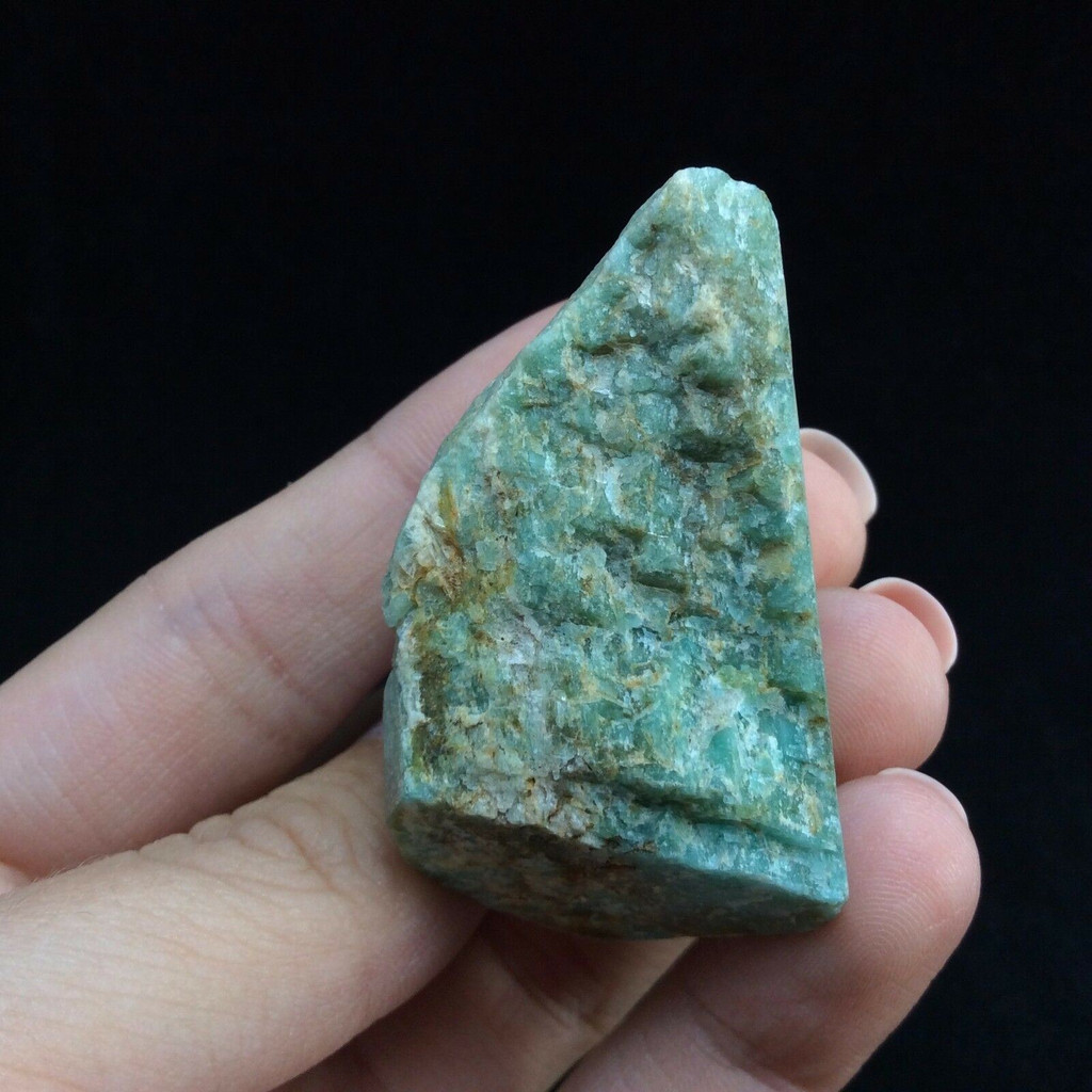 MeldedMind One Side Polished Amazonite Specimen .92in Natural Blue Stone 170401