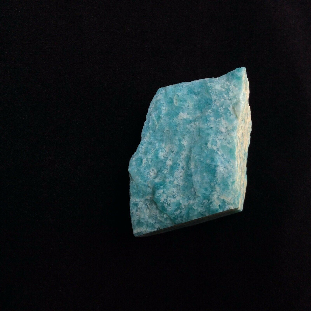 MeldedMind One Side Polished Amazonite Specimen 1.27in Natural Blue Stone 170402