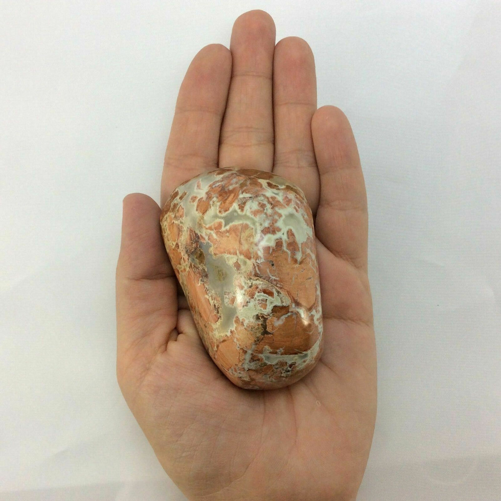 Red Brecciated Jasper Massage Therapy Stone 10oz 170921 Crystal Mineral Specimen