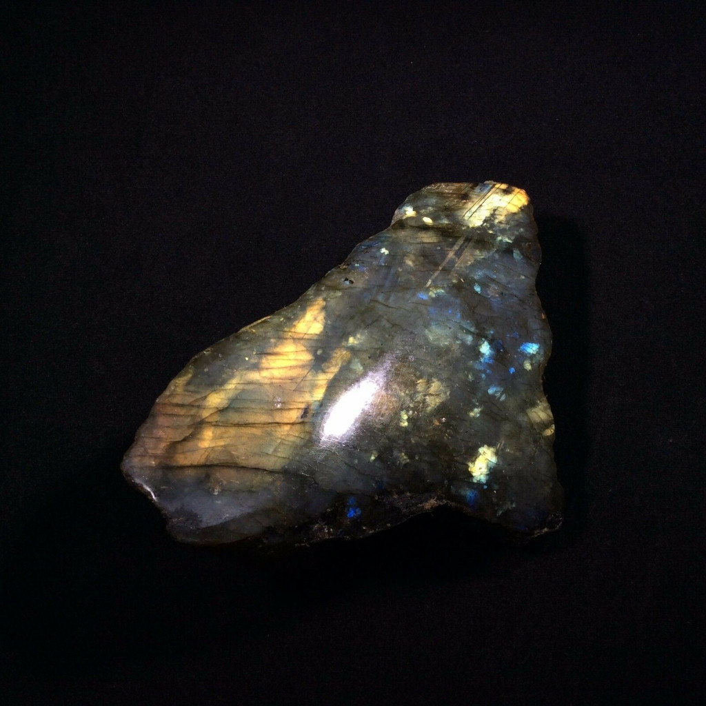 Rough Labradorite Specimen One Side Polished 170833 Spiritual Vision