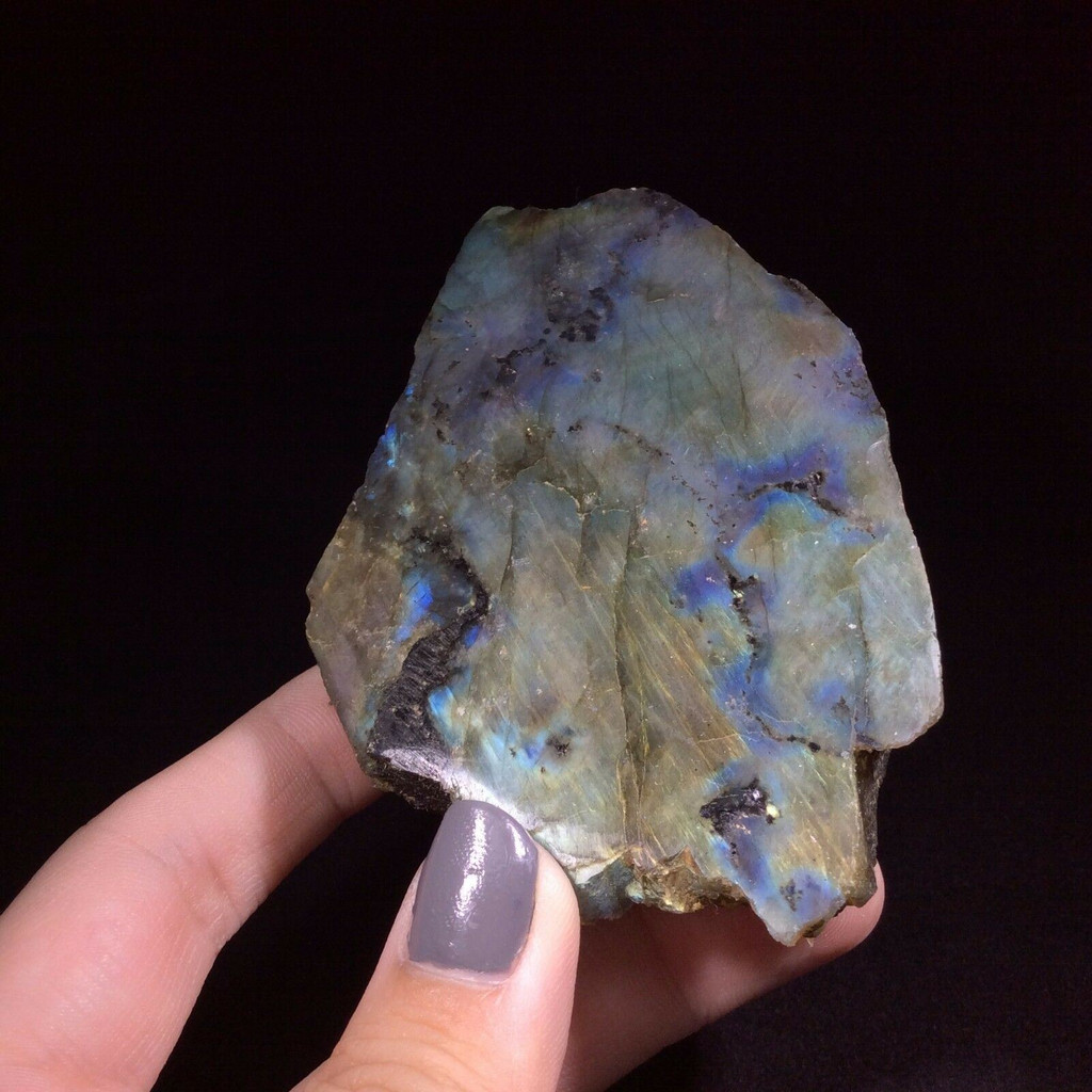 Rough Labradorite Specimen One Side Polished 170829 Spiritual Vision