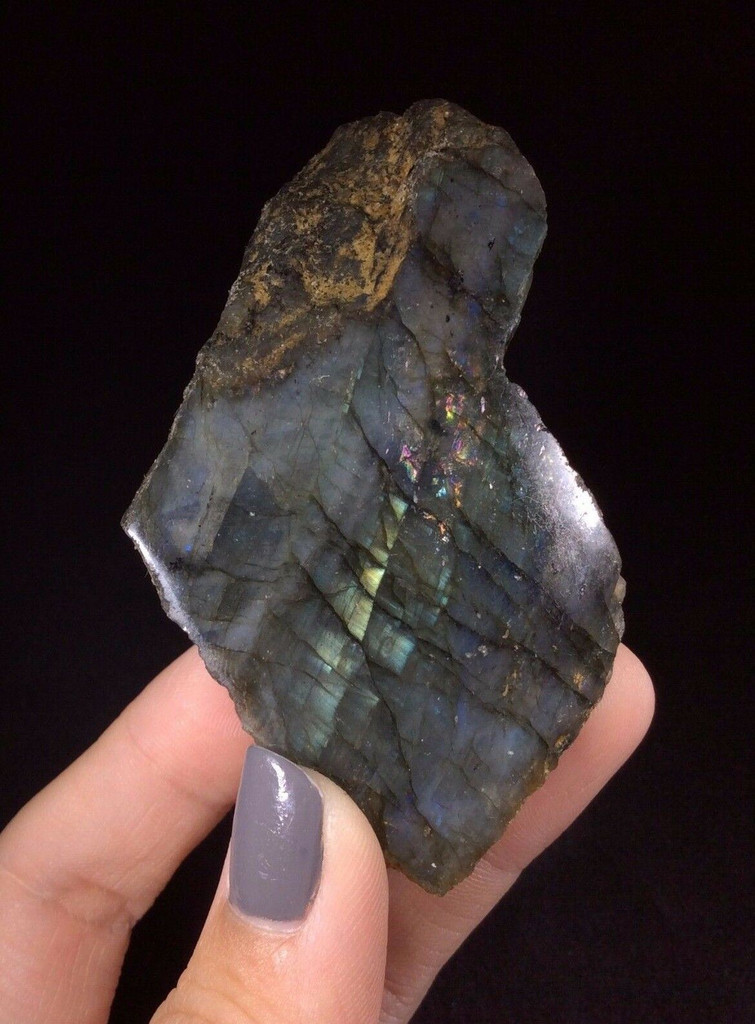 Rough Labradorite Specimen One Side Polished 170831 Spiritual Vision