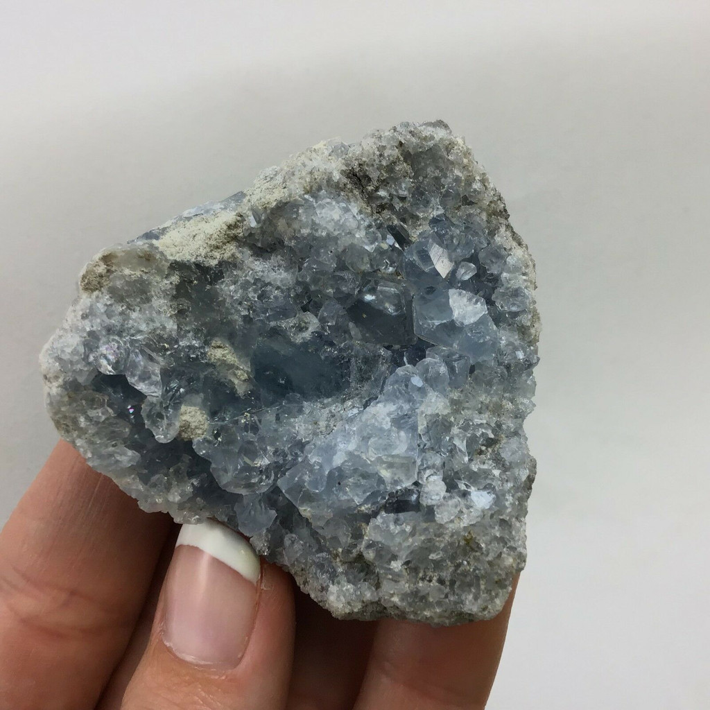 MeldedMind Celestite Specimen 2.22in Natural Blue Crystal Angel Realms 181252