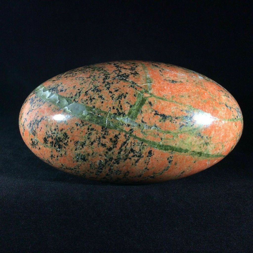 Large Unakite Egg Shiva 132mm 171202 Pink Green Feldspar Quartz Display Decor