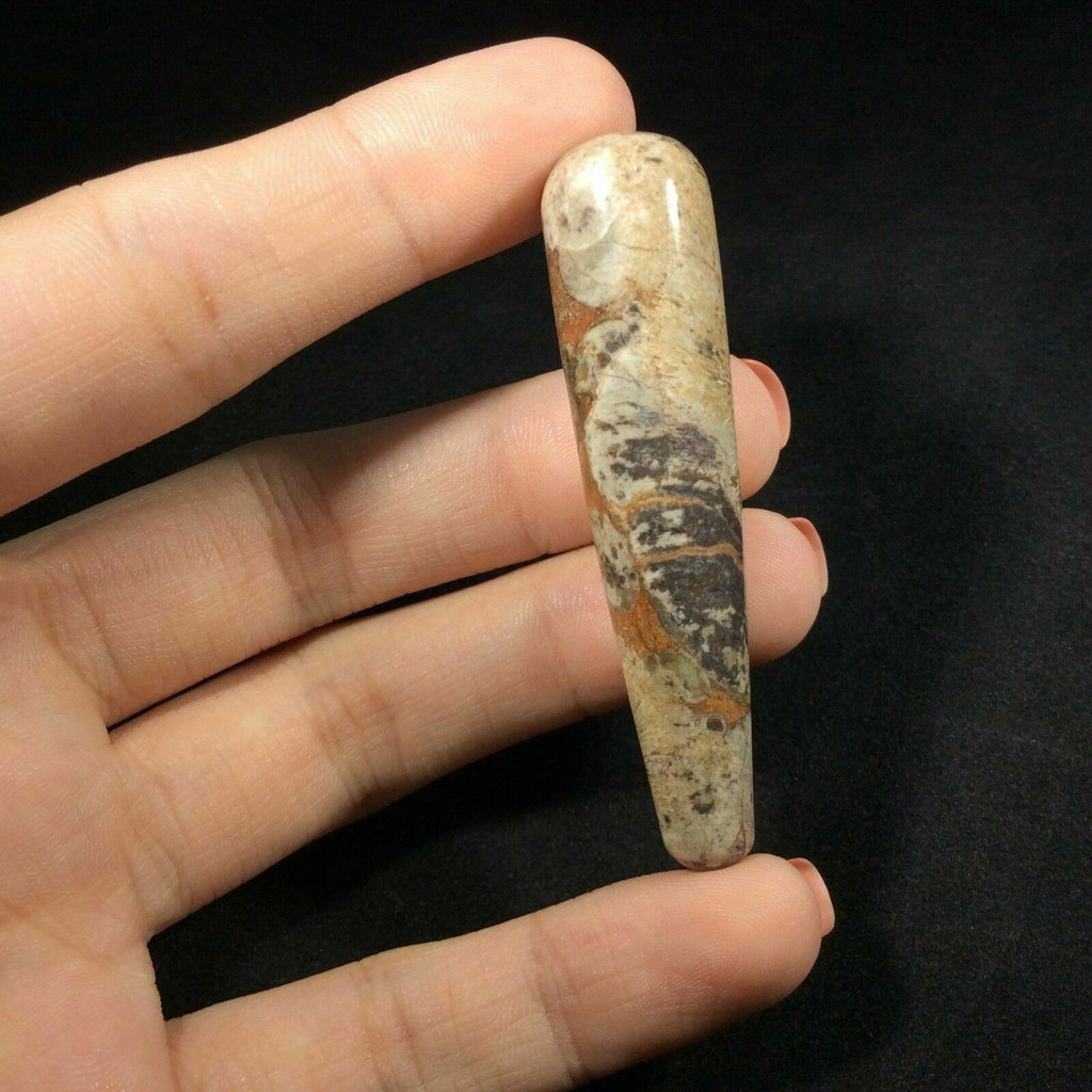 Jasper Massage Wand Tool 56.7mm 171072 Metaphysical Healing Crystal