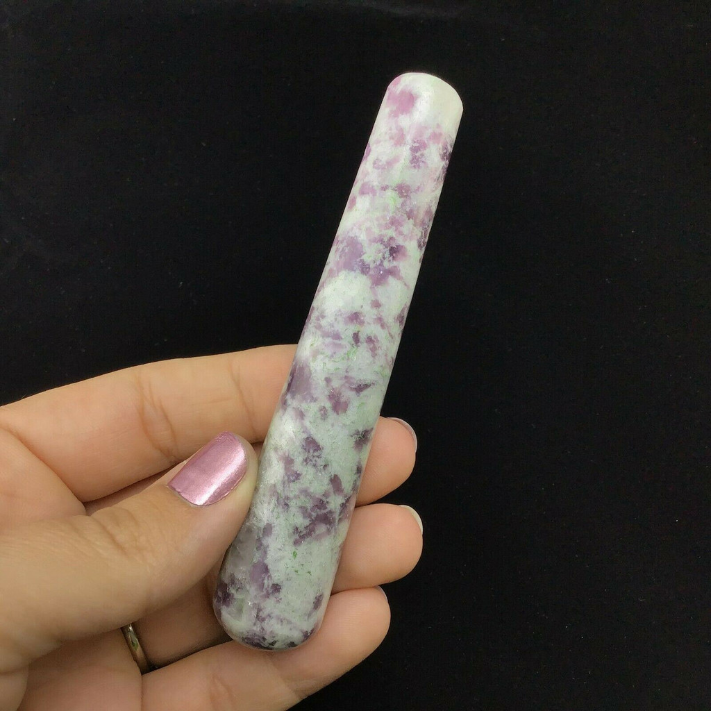 MeldedMind Lepidolite Massage Therapy Wand 4.25in 75g 1904-159 Natural Crystal