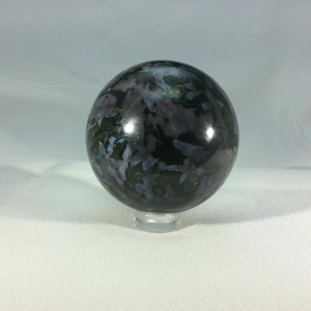 Indigo Gabbro Sphere 180302 48mm Stone of Healing Metaphysical Clarity Spiritual