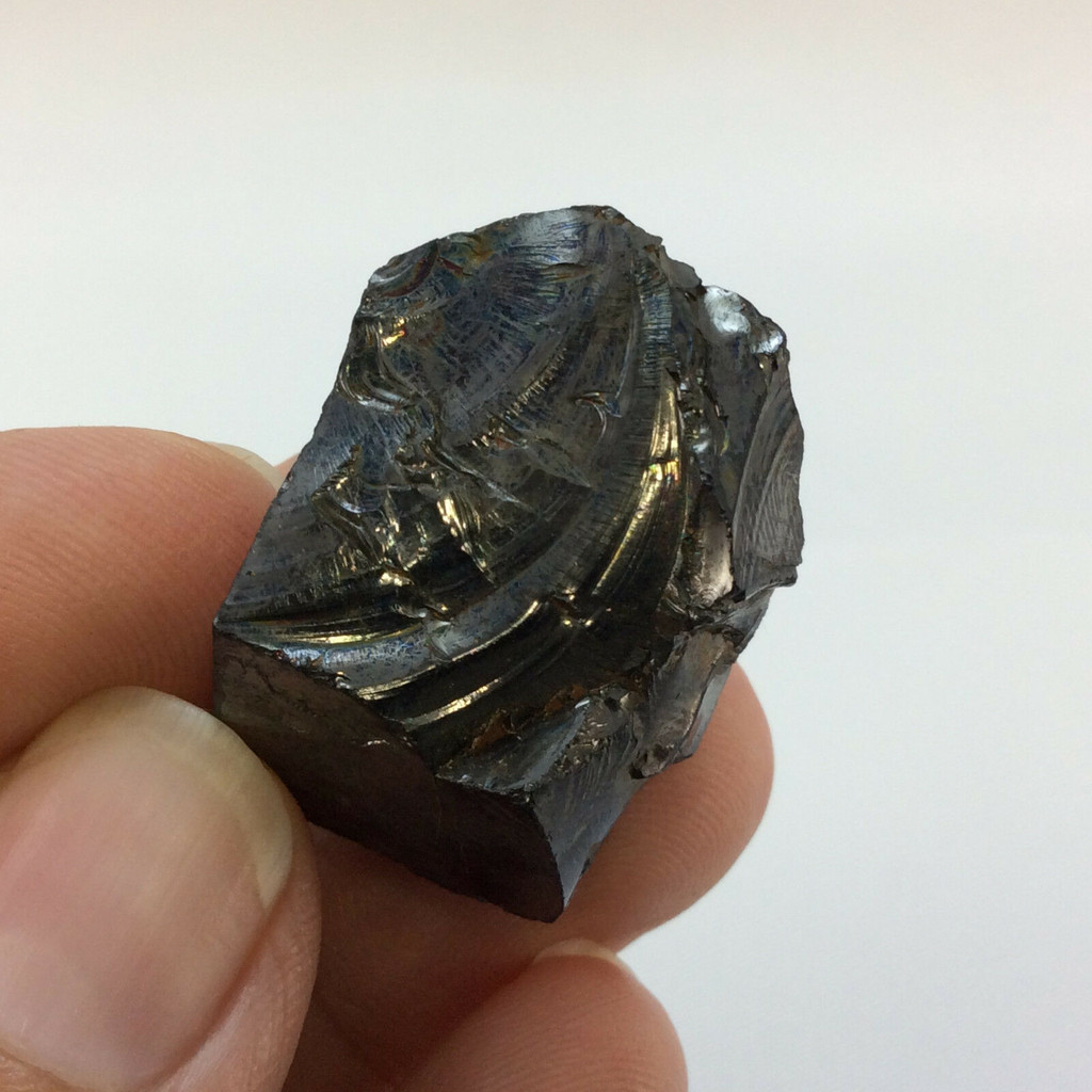 Rough Silver Shungite Specimen 170718 26.9mm Stone of Transformation 