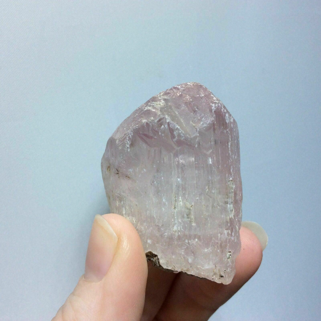 MeldedMind Rough Pink Kunzite Specimen 2.06in Natural Crystal Stone 009