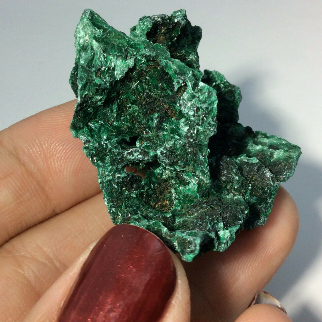MeldedMind Rough Malachite Specimen 1.61in Natural Green Crystal 170915