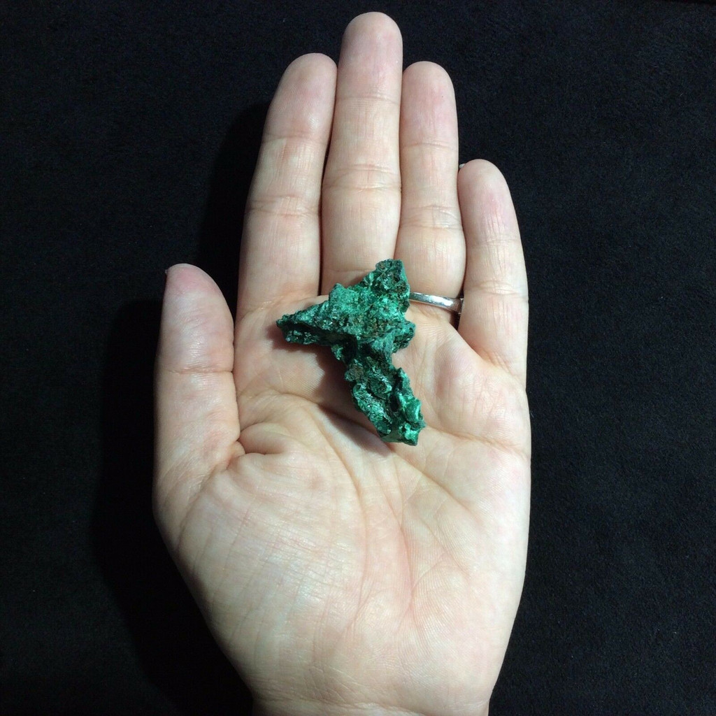 MeldedMind Rough Malachite Specimen 1.74in Natural Green Crystal 170919