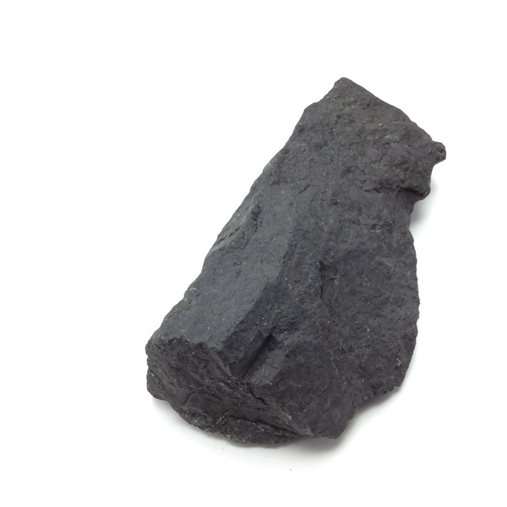 MeldedMind Unpolished Rough Shungite Specimen 4.50in Natural Black Stone 180102
