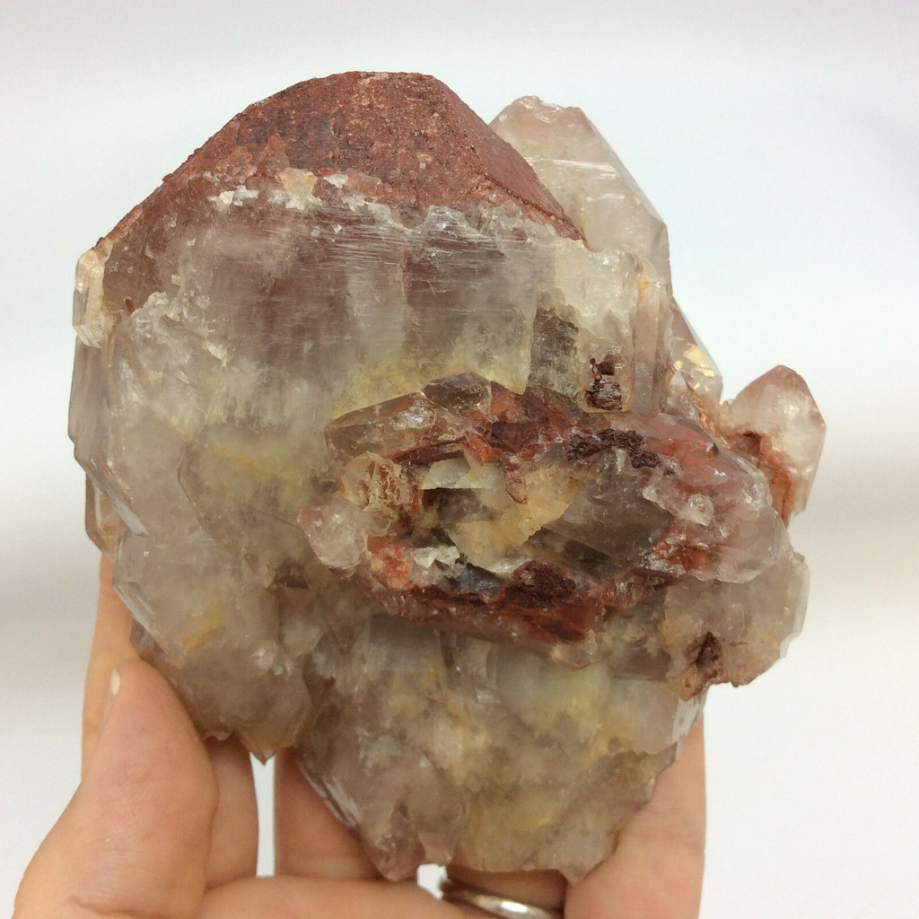 Red Quartz Crystal Cluster 170706 531g Master Healing Stone Metaphysical