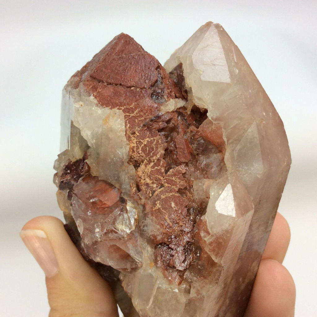 Red Quartz Crystal Cluster 170706 531g Master Healing Stone Metaphysical