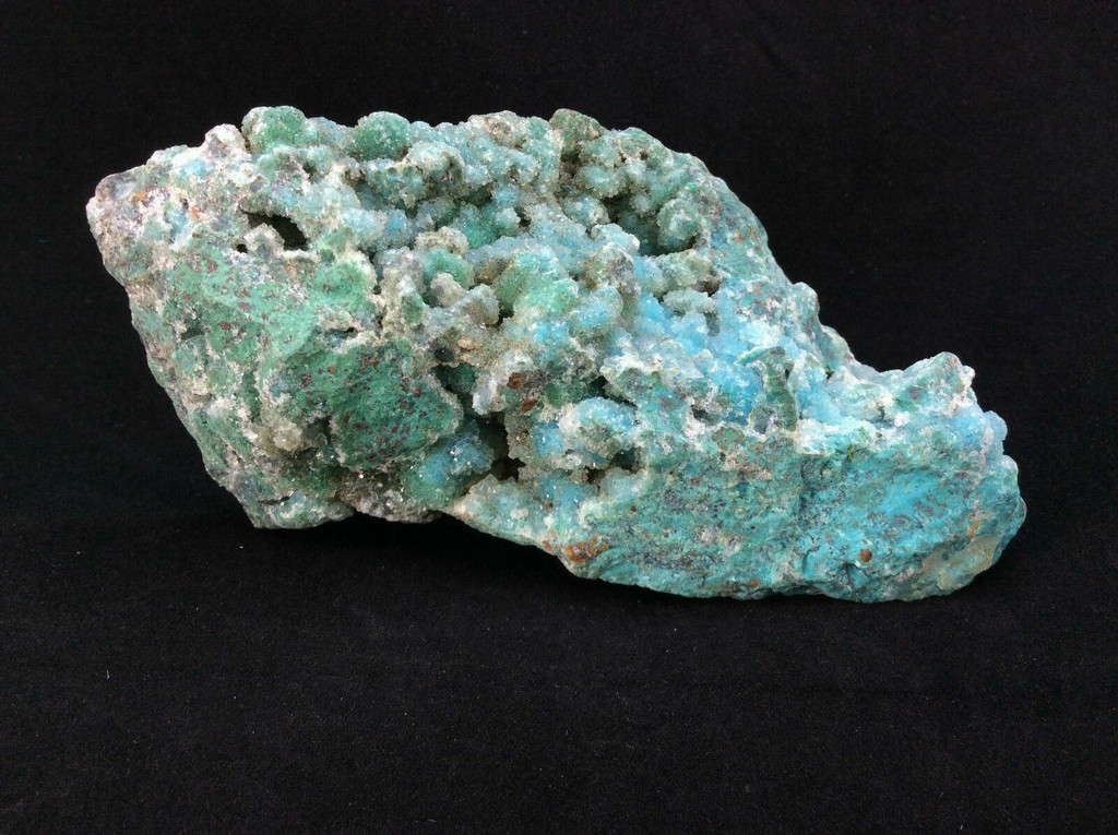 MeldedMind Botryoidal Chrysocolla with Druzy 4.43in Natural Green Crystal #9