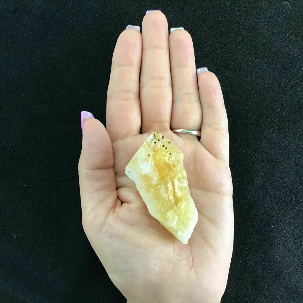 MeldedMind Natural Rough Citrine Point 2.60in Natural Yellow Crystal 1807118