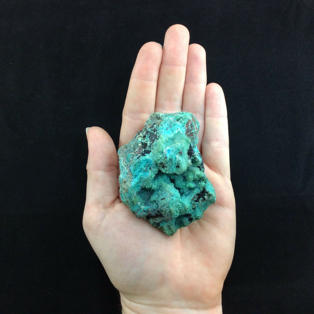 MeldedMind Rough Chrysocolla Specimen 2.82in Natural Green Crystal Peruvian #2