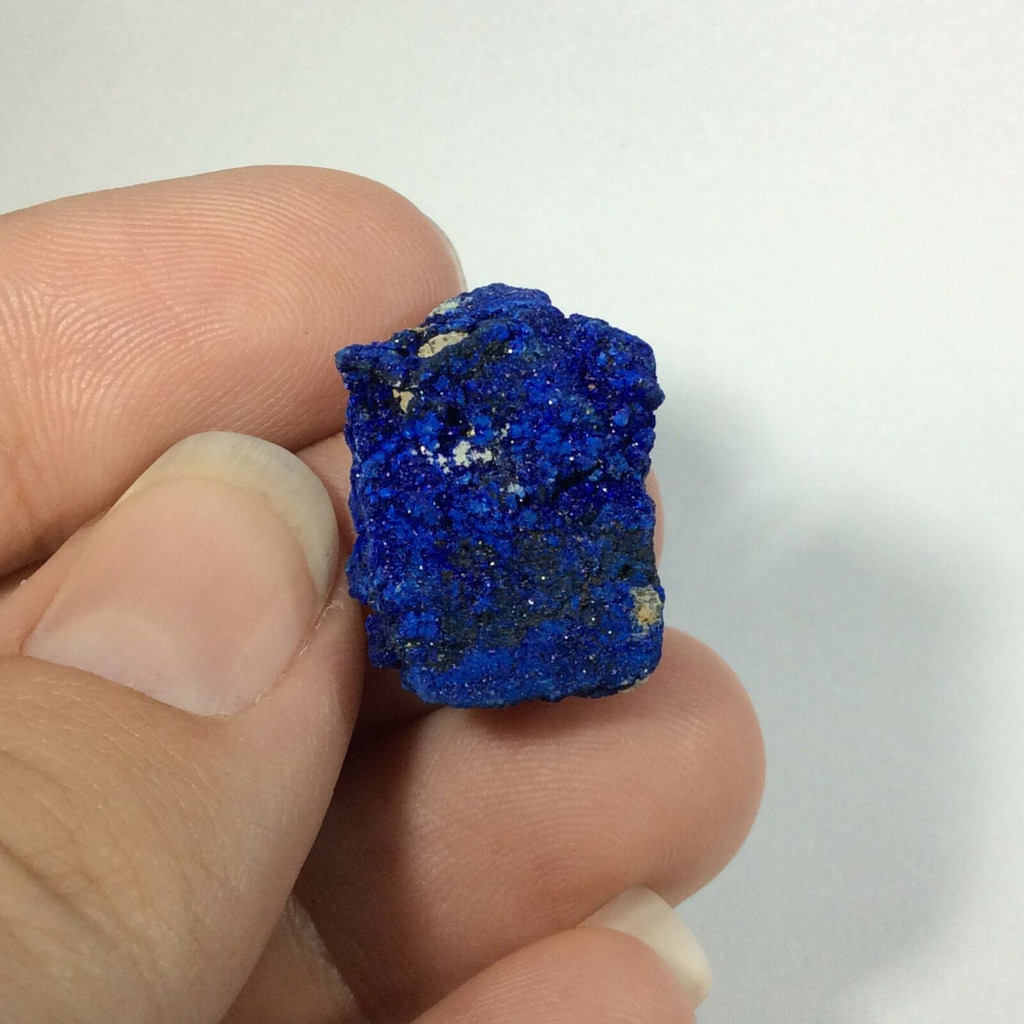 MeldedMind Natural Rough Azurite Specimen .91in x .22in Blue Crystal 171088