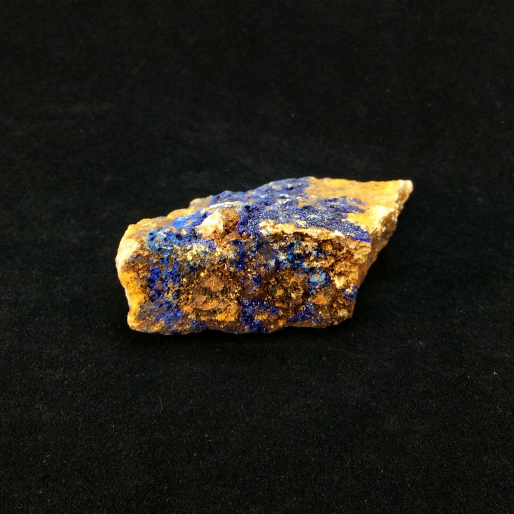 MeldedMind Natural Rough Azurite Specimen 2.22in x 1.20in Blue Crystal 51