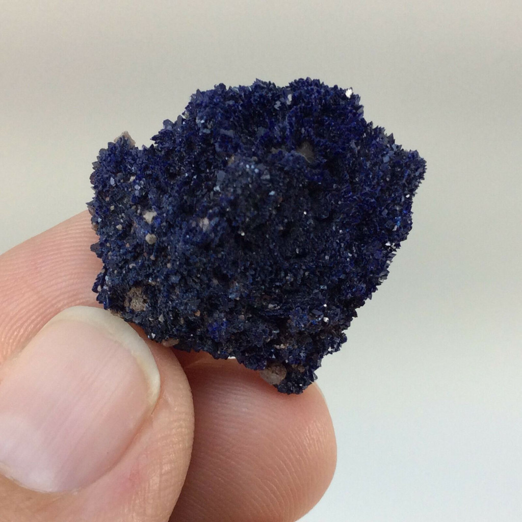 MeldedMind Natural Rough Azurite Specimen .96in x .84in Blue Crystal 160771