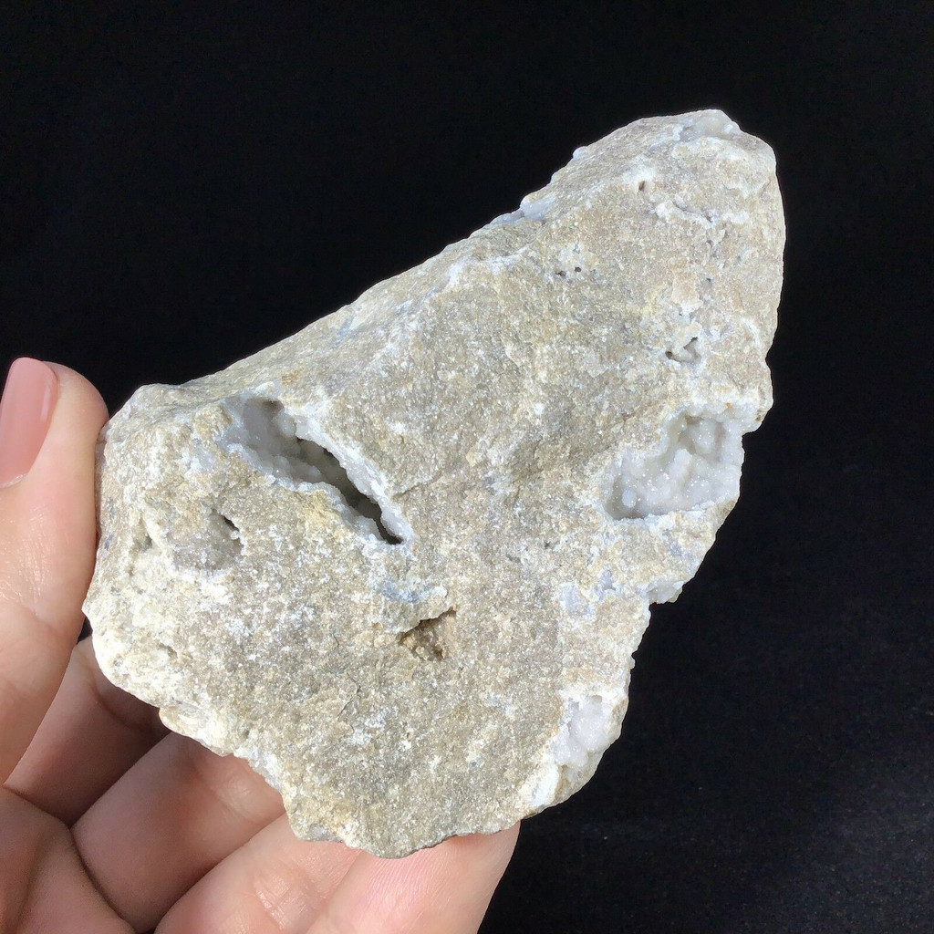 MeldedMind Druzy Quartz Specimen 3.70in 1901-283 Natural Gray Crystal