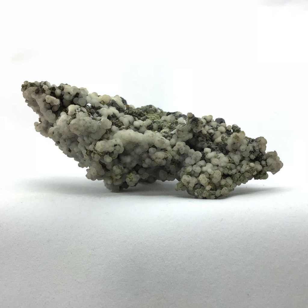 Calcite on Black Tourmaline Specimen Mineral Crystal 180g Metaphysical Healing