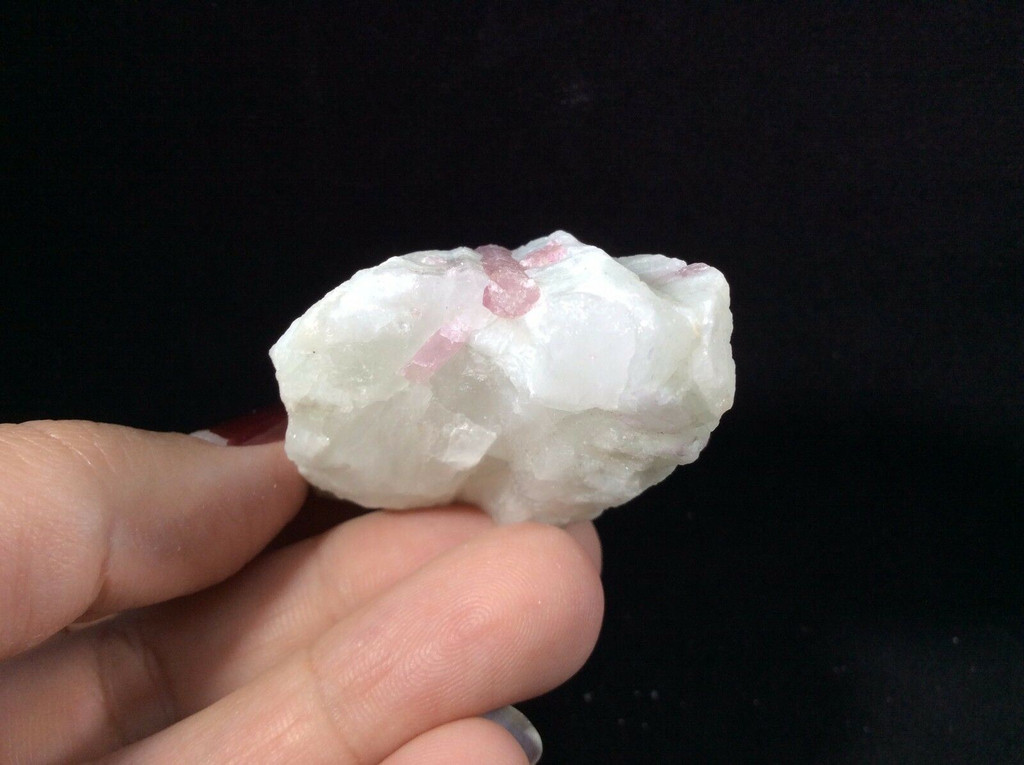 Pink Tourmaline in Matrix 171006 Calming Strength Metaphysical Crystal Rubellite