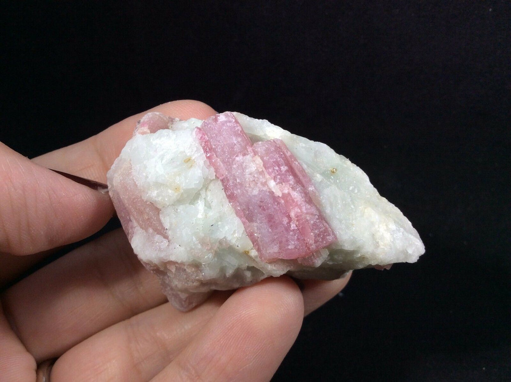 Pink Tourmaline in Matrix 171003 Calming Strength Metaphysical Crystal Rubellite