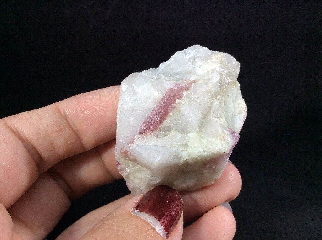 Pink Tourmaline in Matrix Specimen 171009 Calming Strength Metaphysical