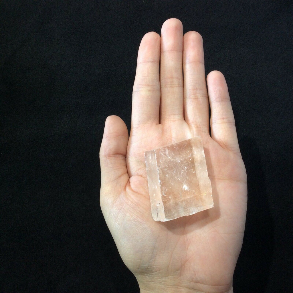 MeldedMind Clear and Pink Calcite 2in 1.7oz Natural Pink Crystal 171216