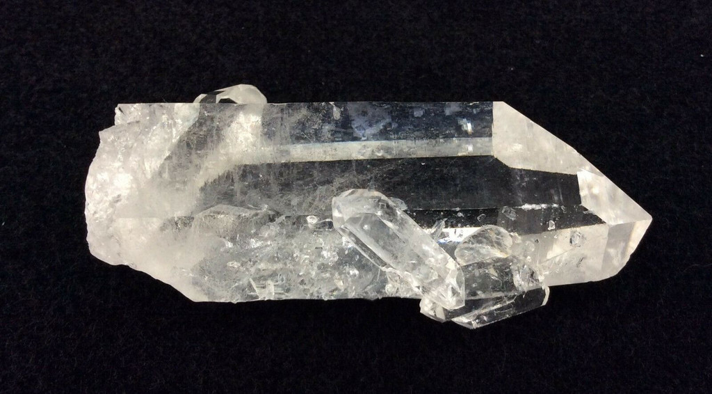 Clear Quartz Crystal 1.5oz #25 Single Terminated Fairydust Barcacle Penetrator