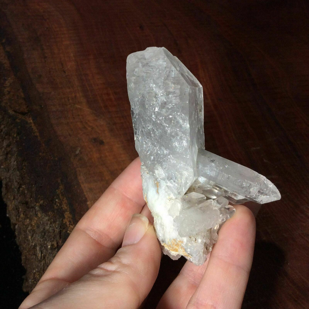 MeldedMind Faden Quartz Cluster Specimen 2.06in x 3in Natural Crystal 170306