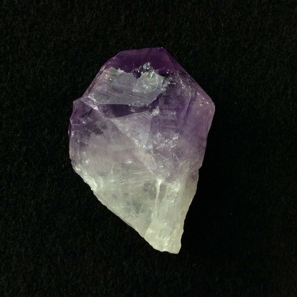 MeldedMind Natural Rough Amethyst Point 1.28in Brazil Purple Crystal 161274