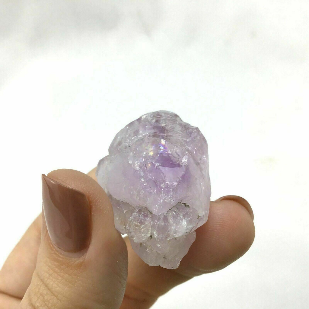 MeldedMind Skeletal Elestial Amethyst Quartz Crystal 1.42in Madagascar 1902-290