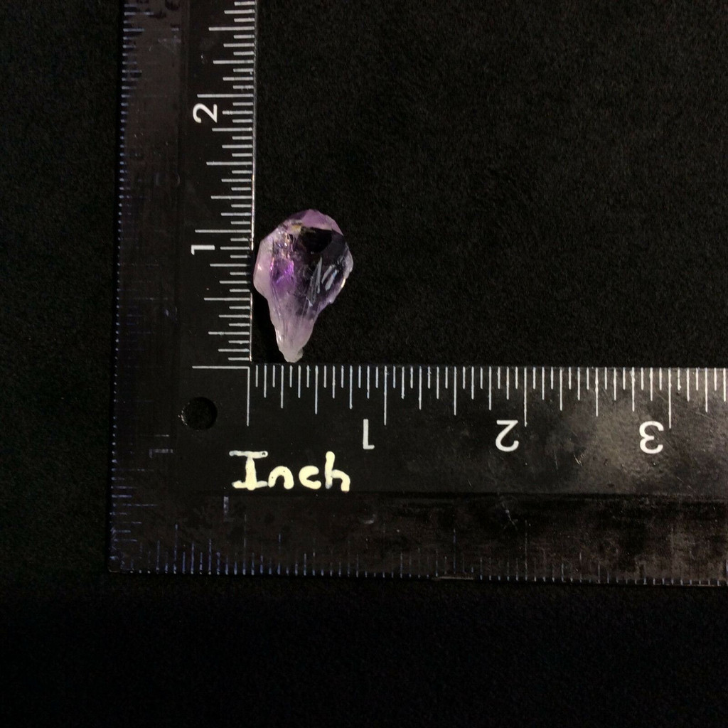 MeldedMind Natural Rough Amethyst Point 1.10in Brazil Purple Crystal 170891