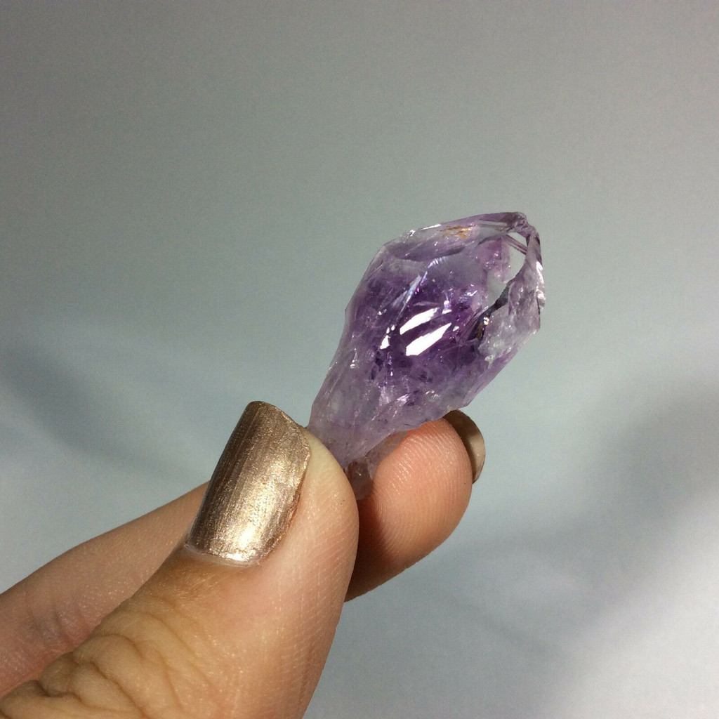 MeldedMind Natural Rough Amethyst Point 1.10in Brazil Purple Crystal 170891