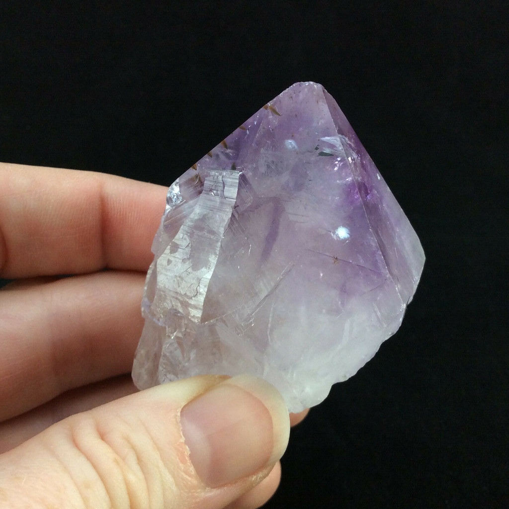 MeldedMind Natural Rough Amethyst Point 2.31in Brazil Purple Crystal #53