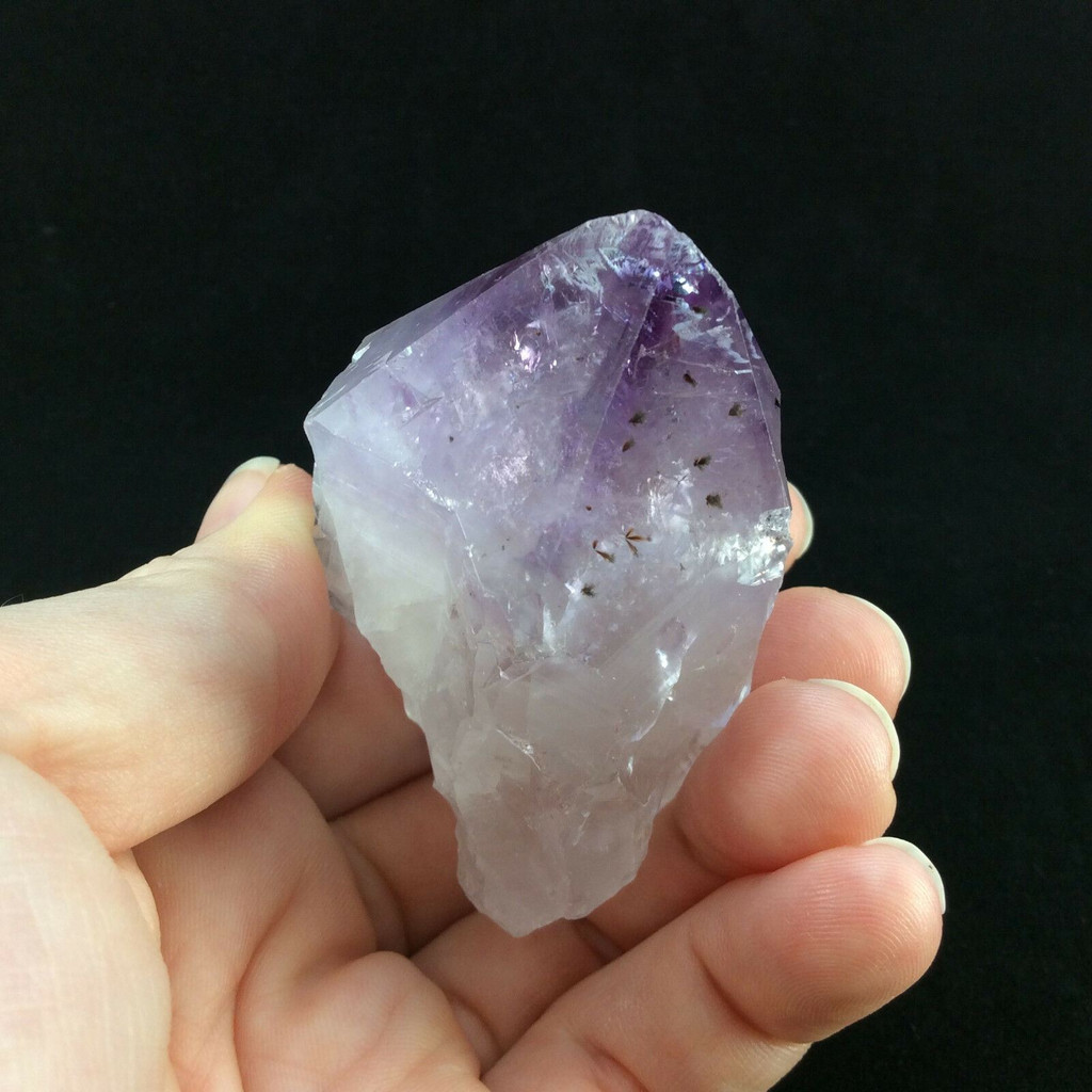 MeldedMind Natural Rough Amethyst Point 2.31in Brazil Purple Crystal #53