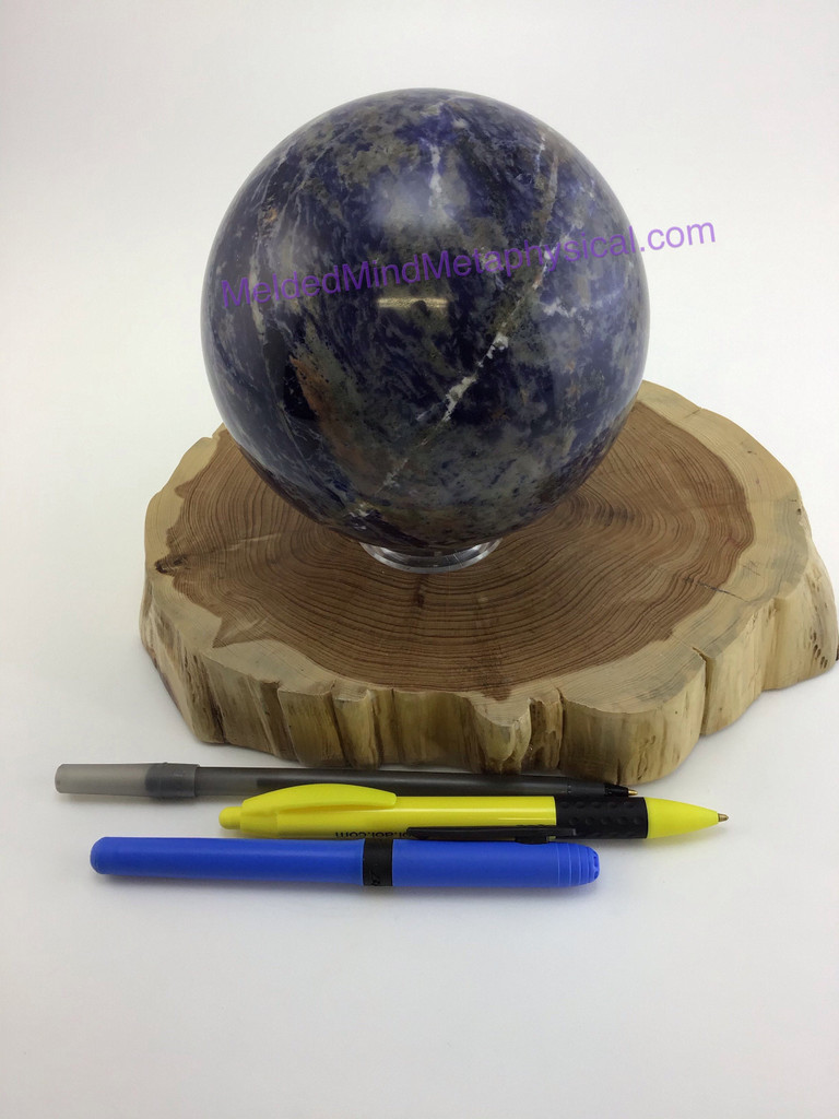Large Polished Blue Sodalite Sphere 4.5 inch Home Decor Display Metaphysical 240